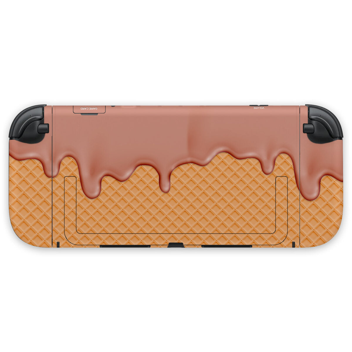 brown ice cream nintendo switch 2 console & joycon skin