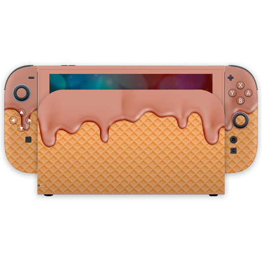 brown ice cream nintendo switch 2 skin