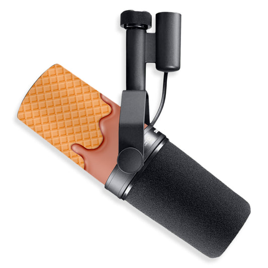 brown ice cream shure sm7b microphone skin