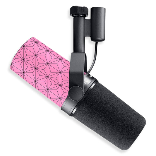 cherry asanoha shure sm7b microphone skin