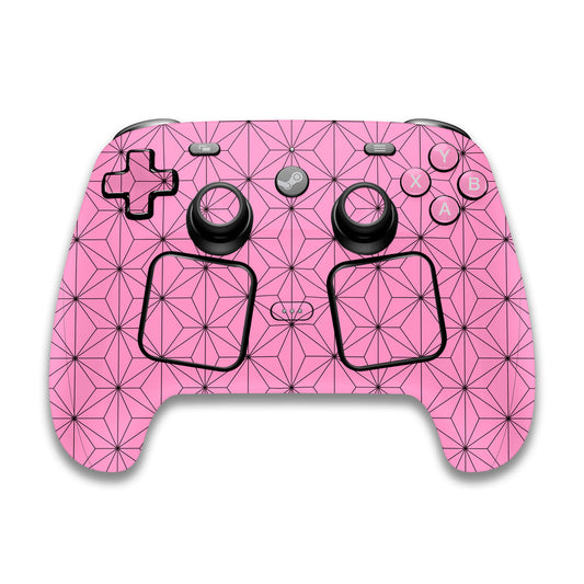 cherry pink asanoha steam controller skin