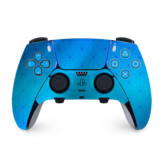 cobalt asanoha ps5 dualsense edge controller skin