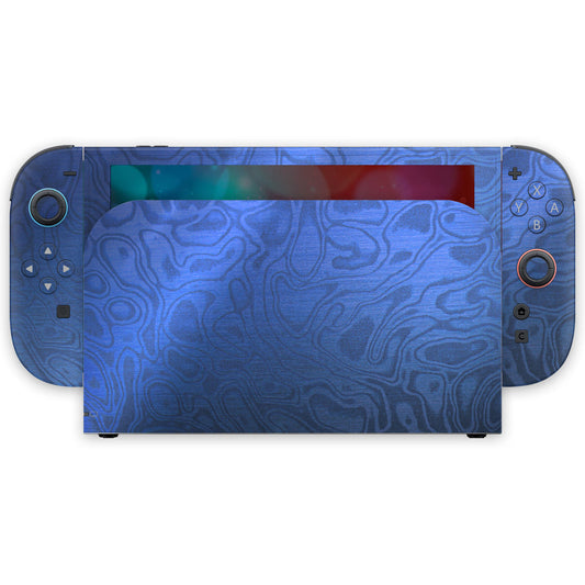 cobalt damascus nintendo switch 2 skin