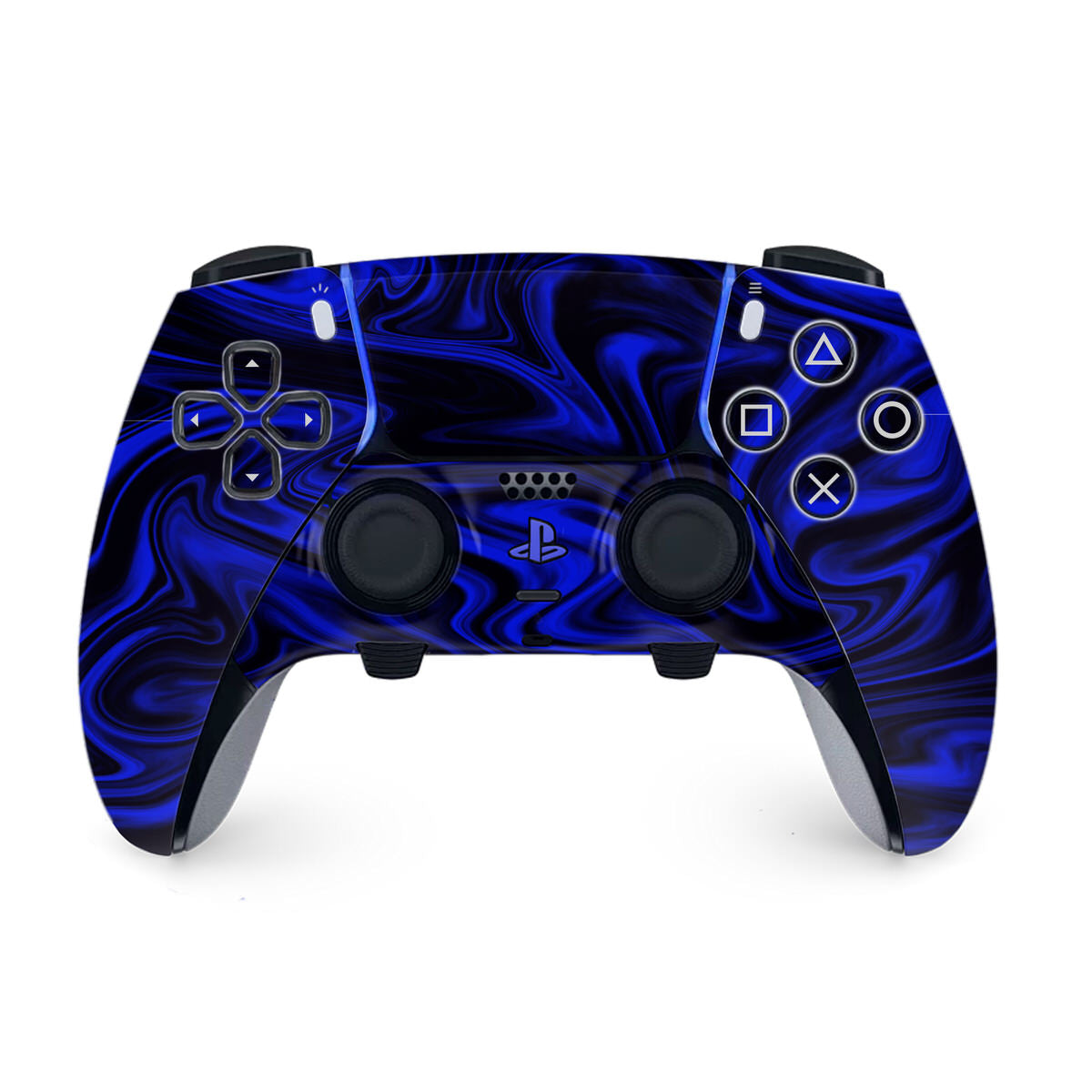 Cobalt Liquid Marble PS5 DualSense Edge Controller Skin – GhostlyGuard