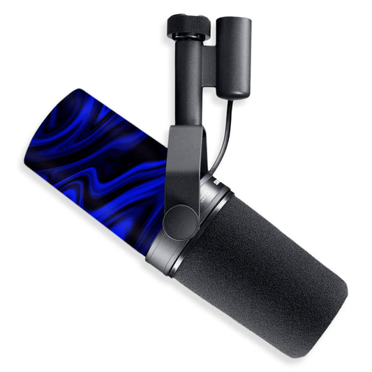 cobalt liquid marble shure sm7b microphone skin