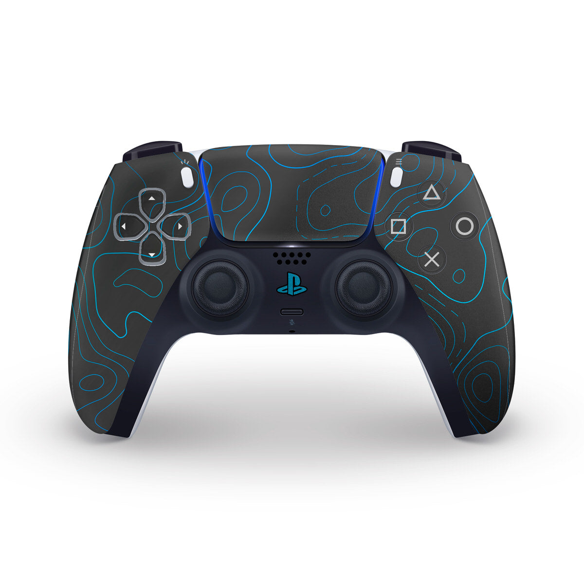 cobalt topographic ps5 controller skin