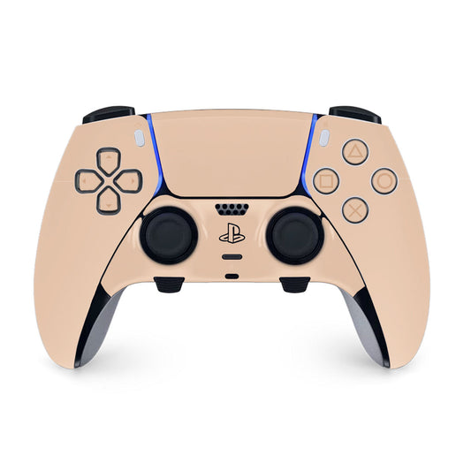 cozy almond ps5 dualsense edg controller skin