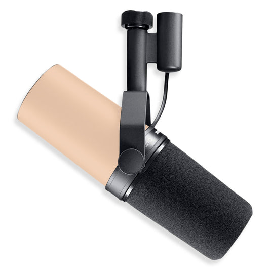 cozy almond shure sm7b podcast mic decal skin