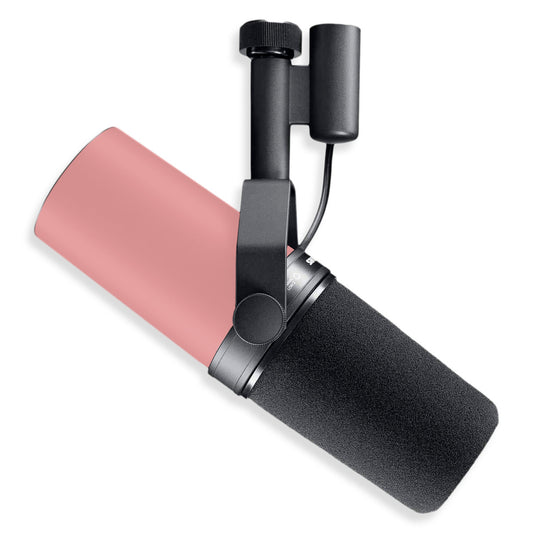 cozy pink shure sm7b microphone skin