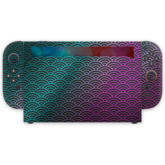 cyber seigaiha waves nintendo switch 2 skin