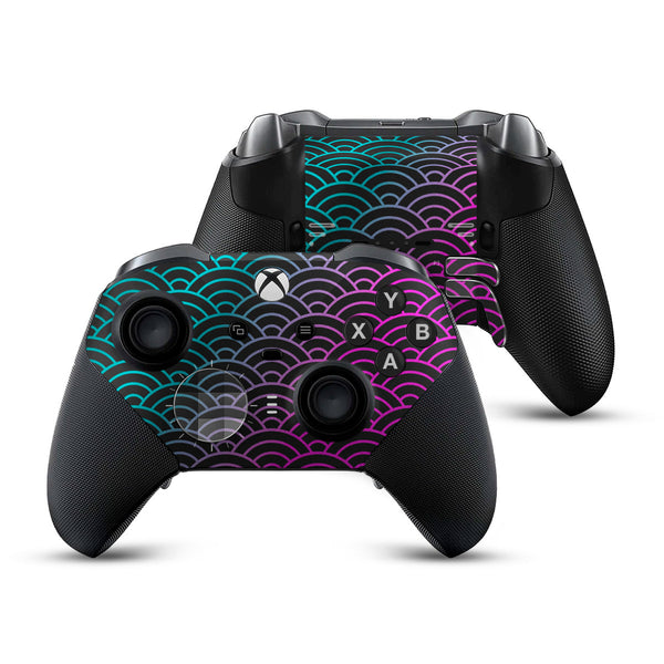 Cyber Seigaiha Waves Xbox Elite Controller Series 2 Skin – GhostlyGuard