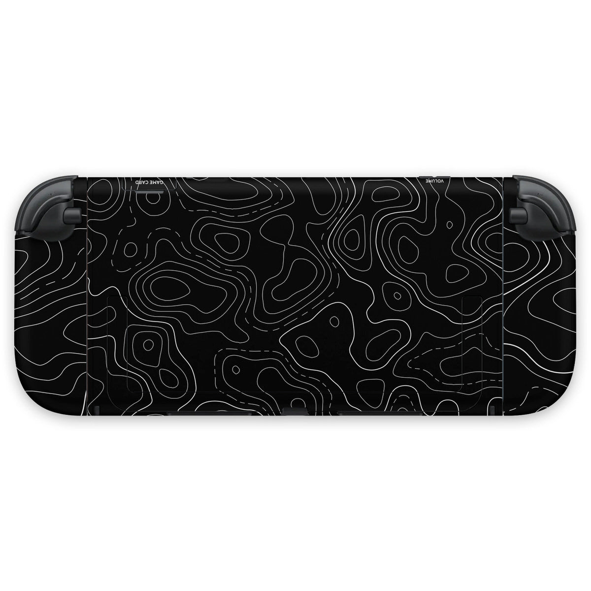 dark topographic nintendo switch 2 console & joycon skin