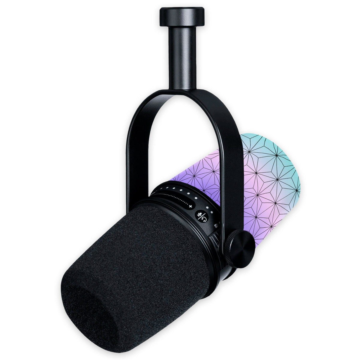 fairy asanoha shure mv7 microphone sticker skin