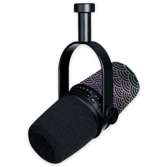 fairy seigaiha waves shure mv7 microphone skin
