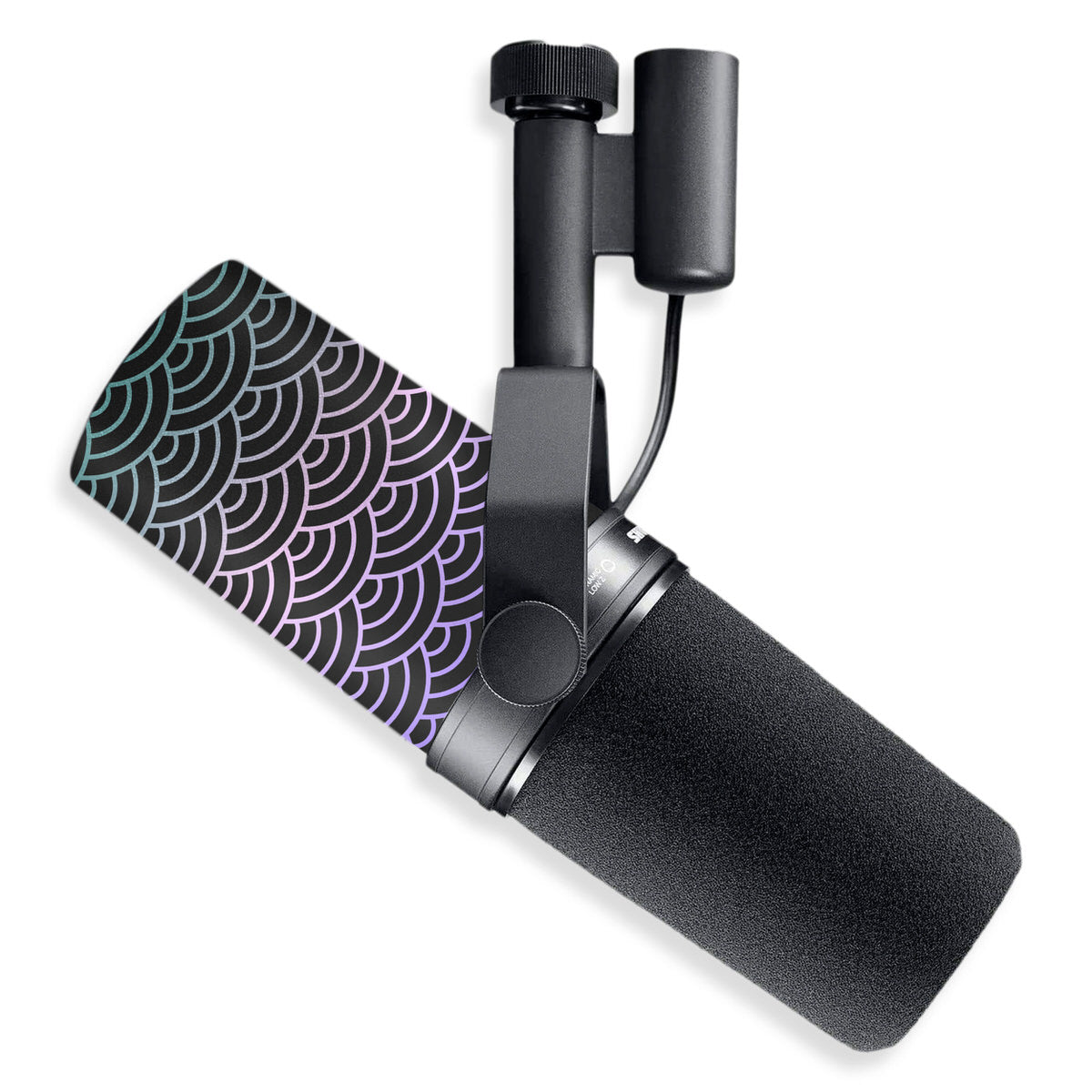 fairy seigaiha waves shure sm7b microphone skin