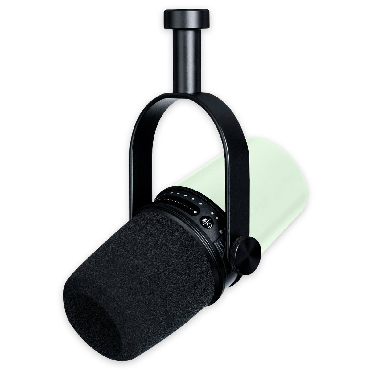 frozen green shure mv7 microphone skin