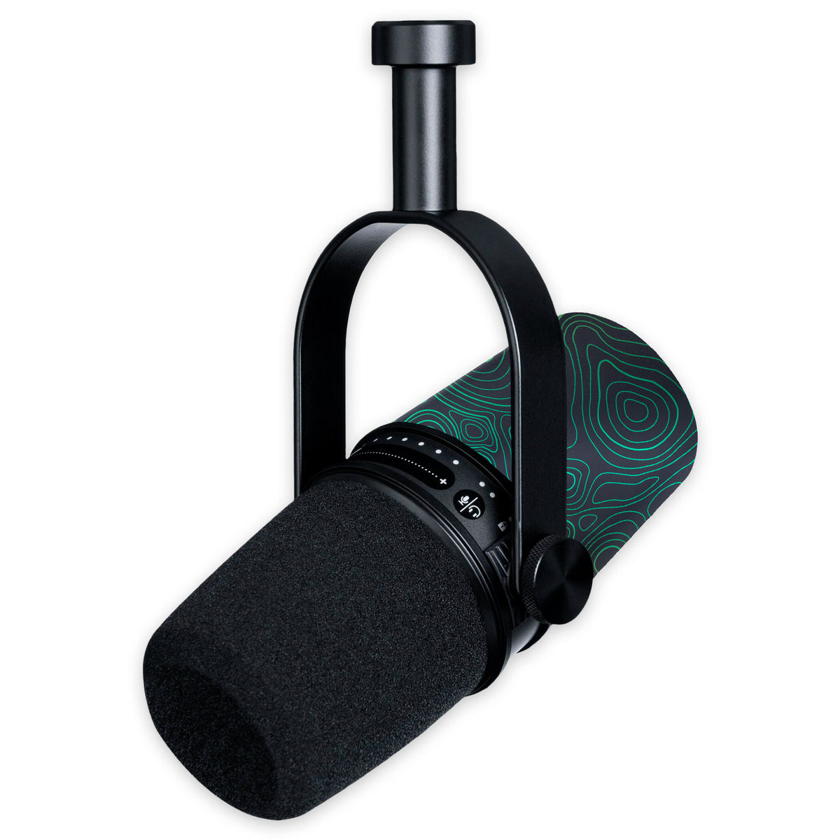 gamma topographic shure mv7 microphone skin