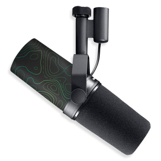 gamma topographic shure sm7b microphone skin