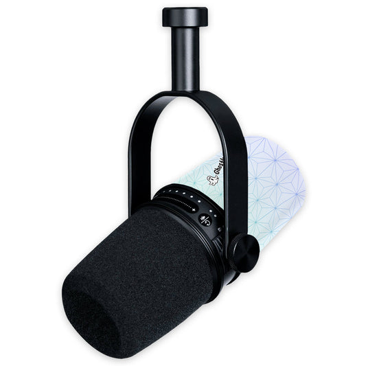 ghostlyguard asanoha shure mv7 microphone skin
