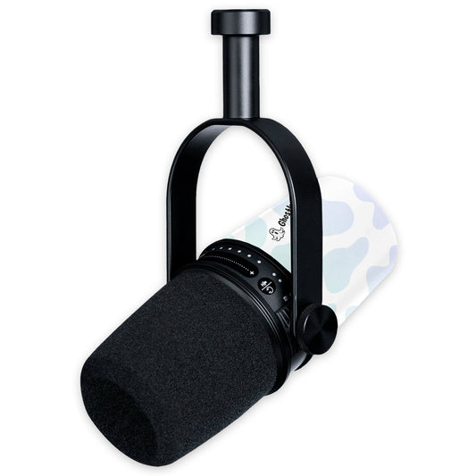 ghostlyguard moo moo shure mv7 microphone skin