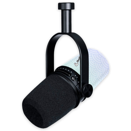 ghostlyguard seigaiha waves shure mv7 microphone skin