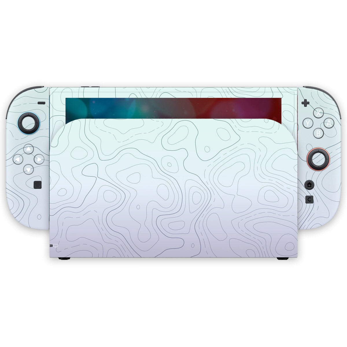ghostly topographic nintendo switch 2 skin
