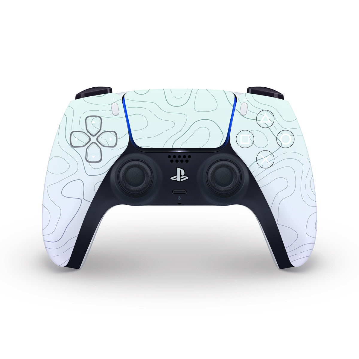 ghostly topographic ps5 controller skin