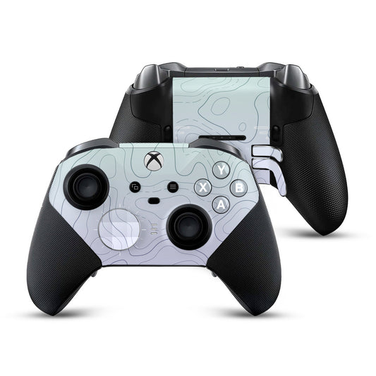 ghostly topographic xbox elite series 2 controller skin