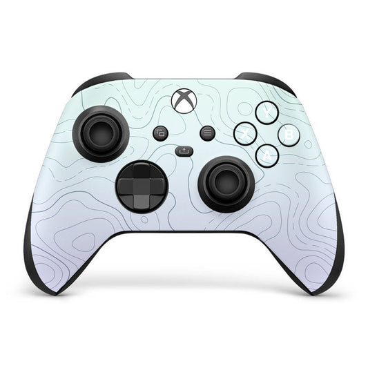 ghoslty topographic xbox series x controller skin