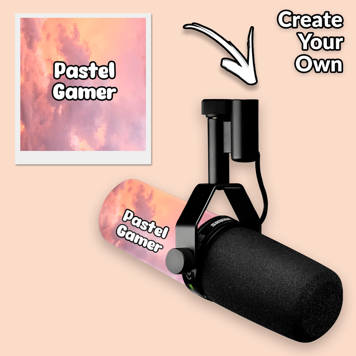custom shure sm7db microphone skin cover