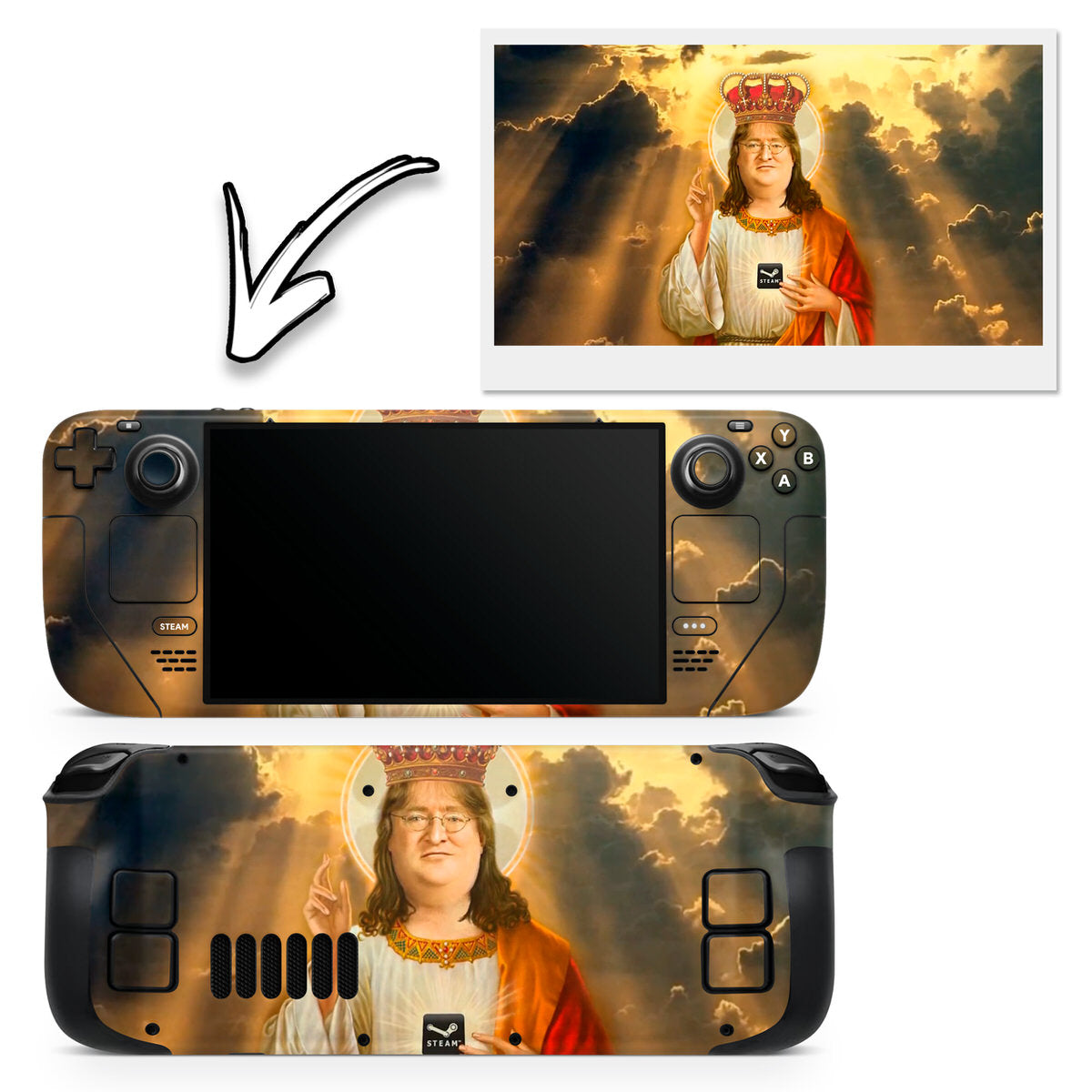 personalized steam deck skin