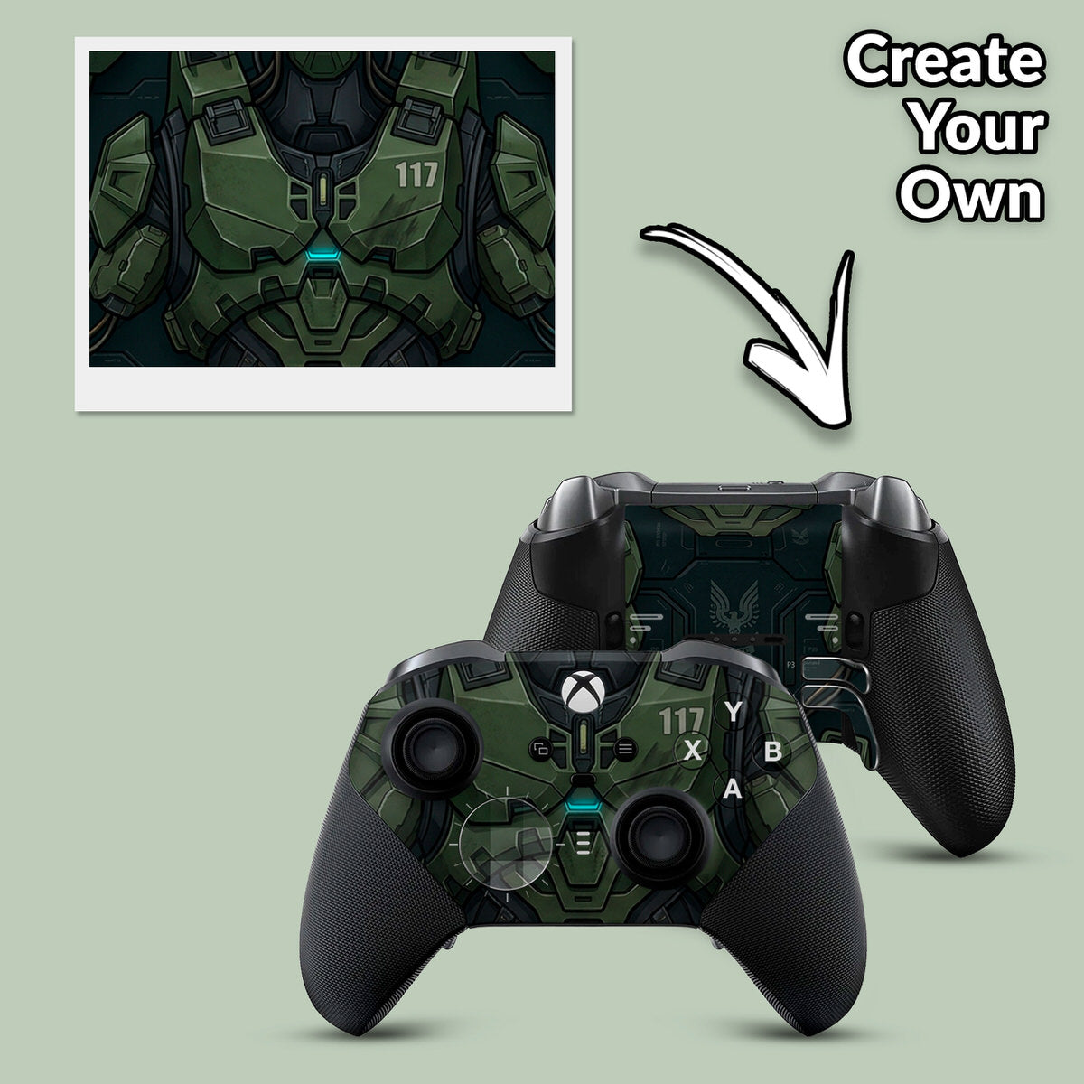 create your own custom xbox elite series 2 controller skin