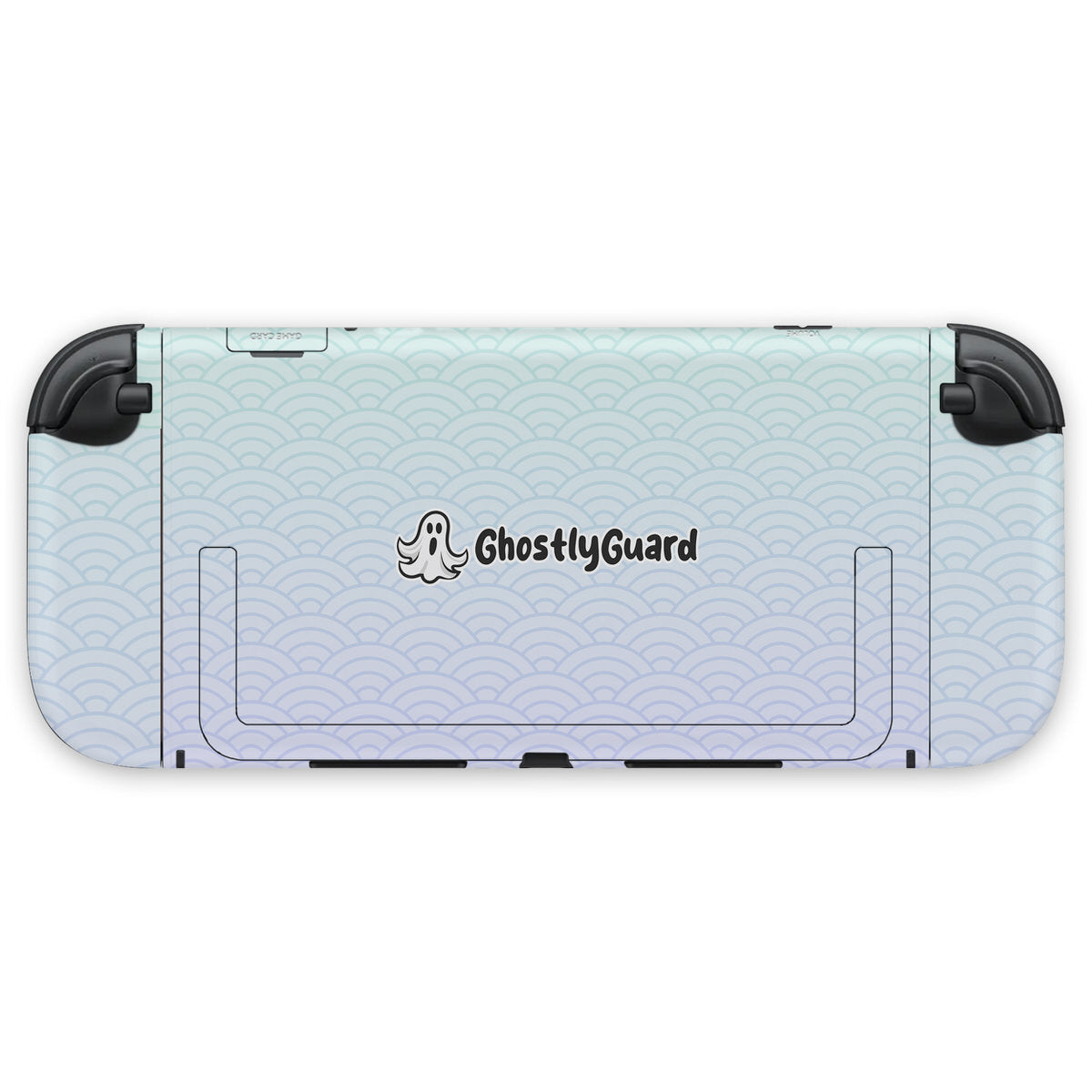 ghostlyguard seigaiha waves nintendo switch 2 console & joycon skin
