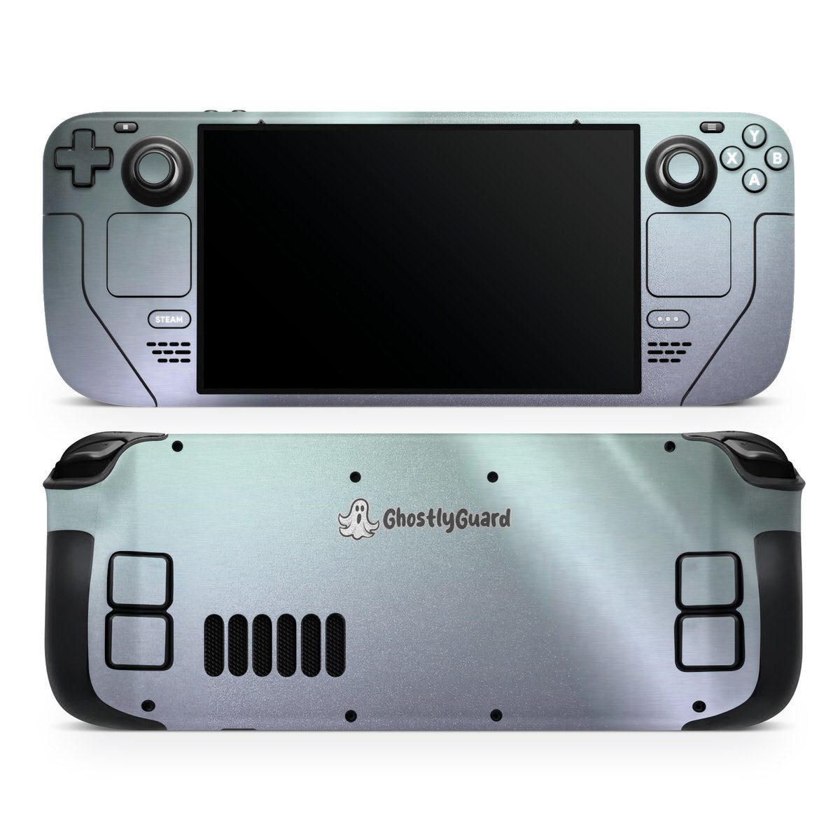 ghostlyguard steel steam deck oled skin