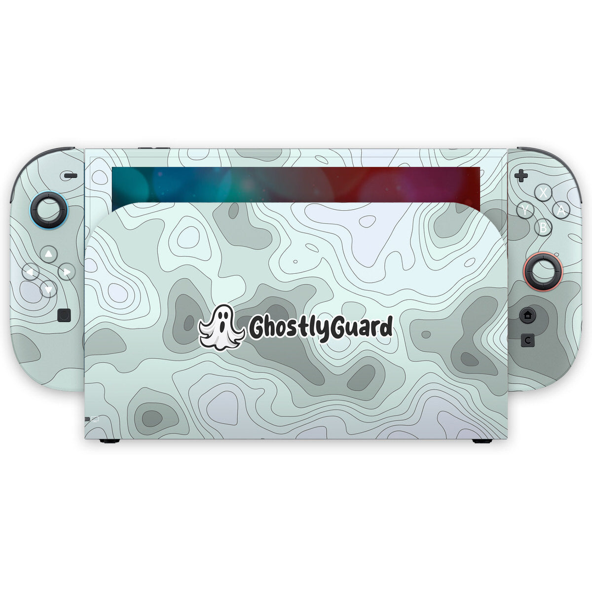 ghostlyguard topographic nintendo switch 2 skin