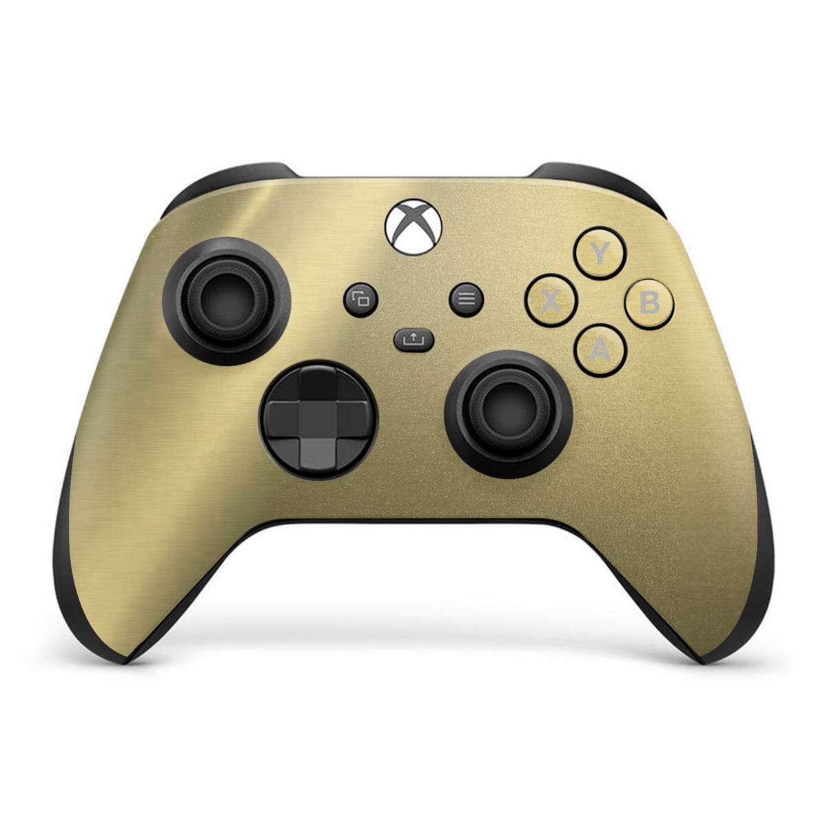 gold steel xbox series x controller skin
