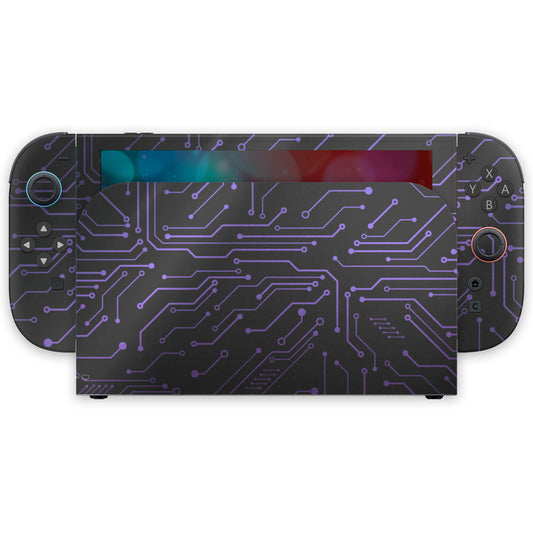 indigo cybernetic nintendo switch 2 skin