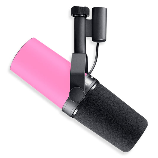 intense pink shure sm7b microphone skin  cover