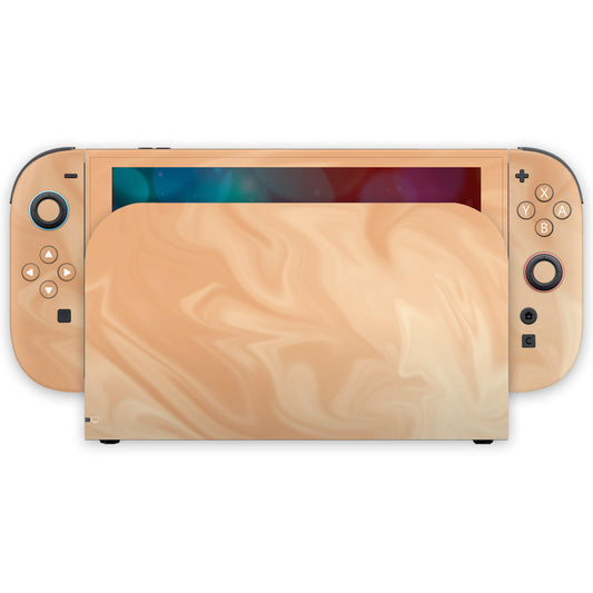 latte liquid marble nintendo switch 2 skin