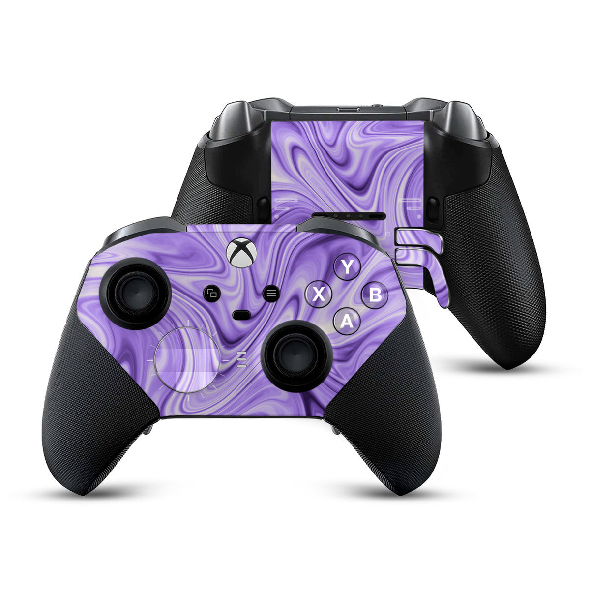 lavender liquid marble xbox elite controller series 2 skin