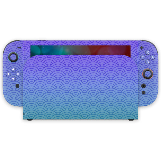 lavender seigaiha waves nintendo switch 2 skin