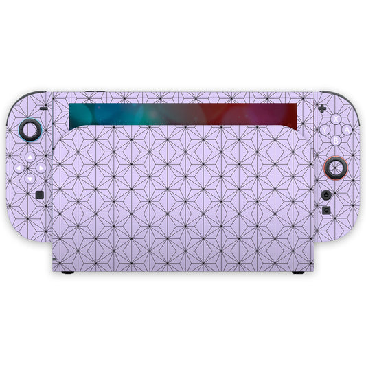 lilac asanoha nintendo switch 2 skin