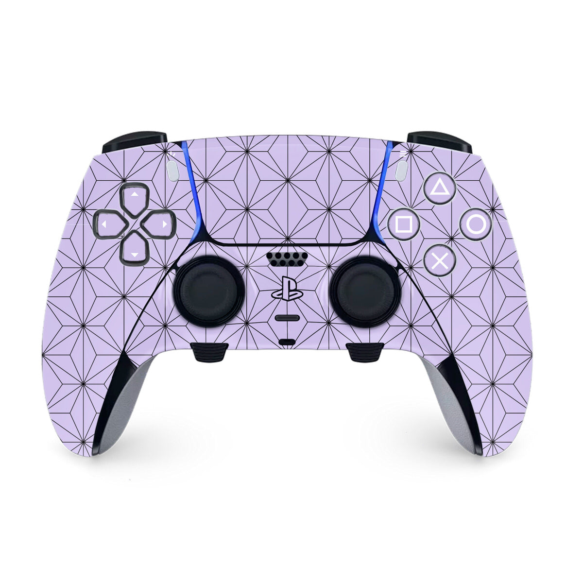 lilac asanoha ps5 dualsense edge controller skin