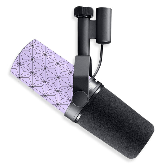 lilac asanoha shure sm7b microphone cover skin