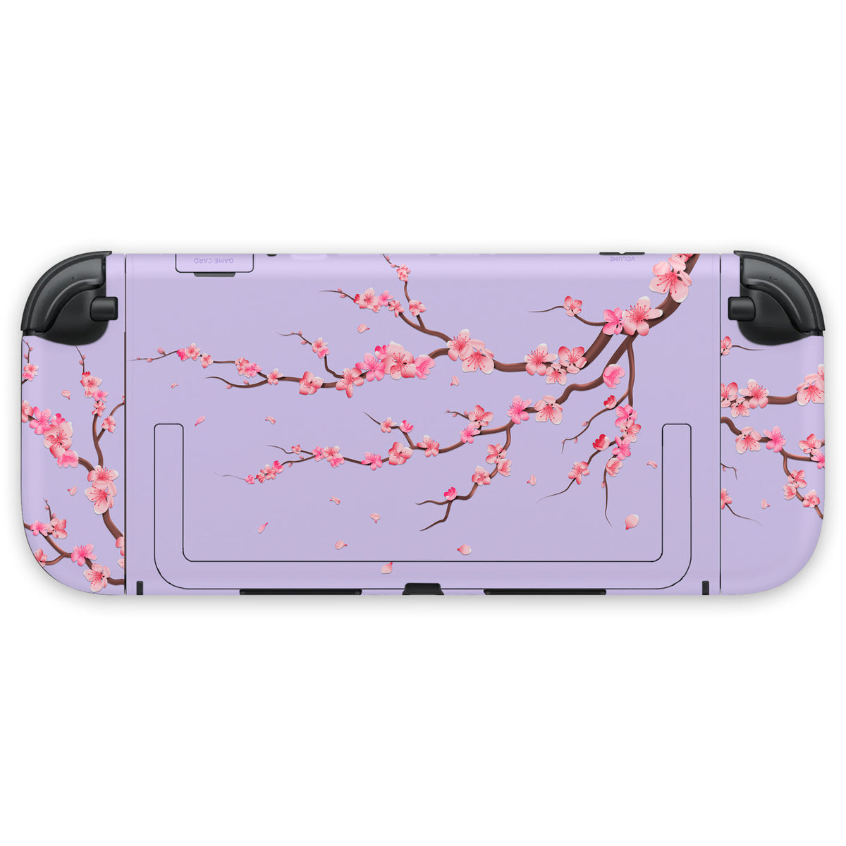 lilac cherry blossom nintendo switch 2 console & joycon skin