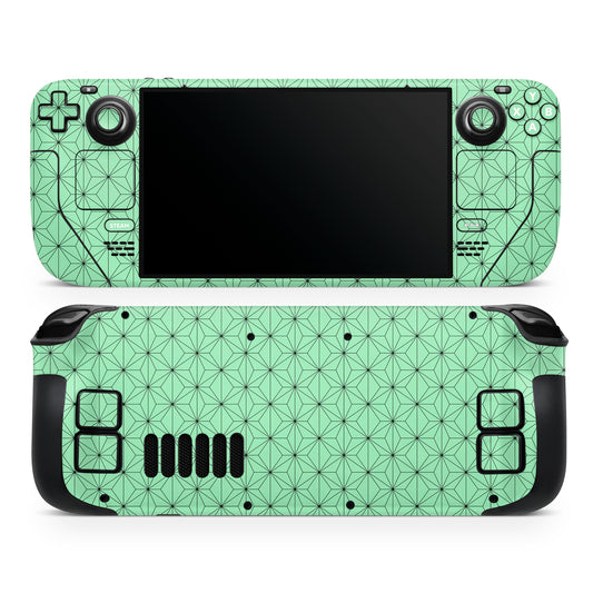 matcha asanoha steam deck oled skin