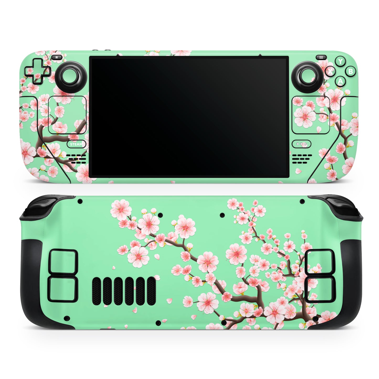 matcha cherry blossom steam deck lcd & oled skins