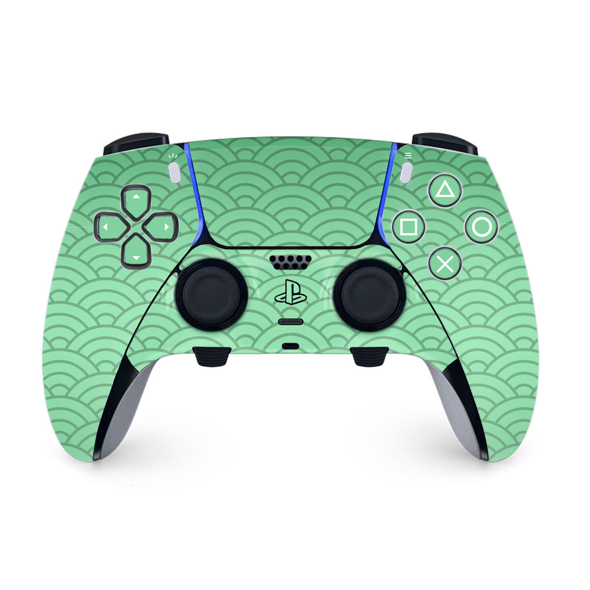 Matcha Seigaiha Waves PS5 DualSense Edge Controller Skin – GhostlyGuard