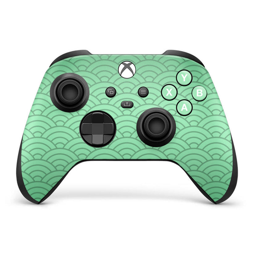 Matcha Seigaiha Waves Xbox Series X Controller Skin – GhostlyGuard