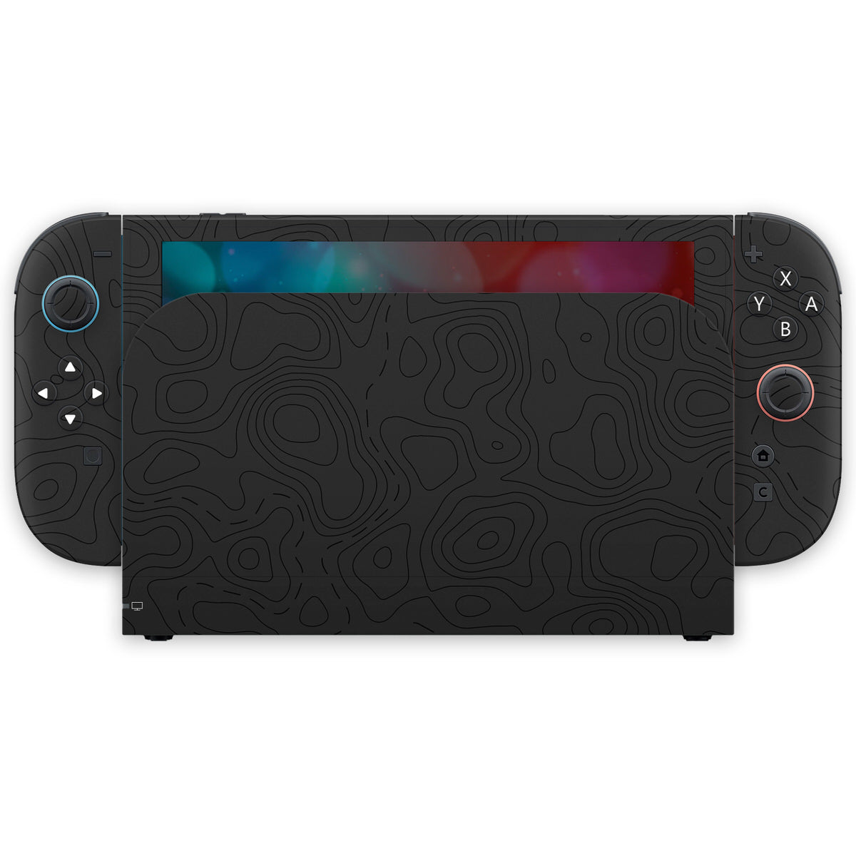 midnight topographic nintendo switch 2 skin